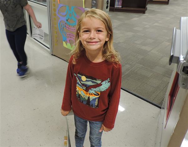 girl smiling